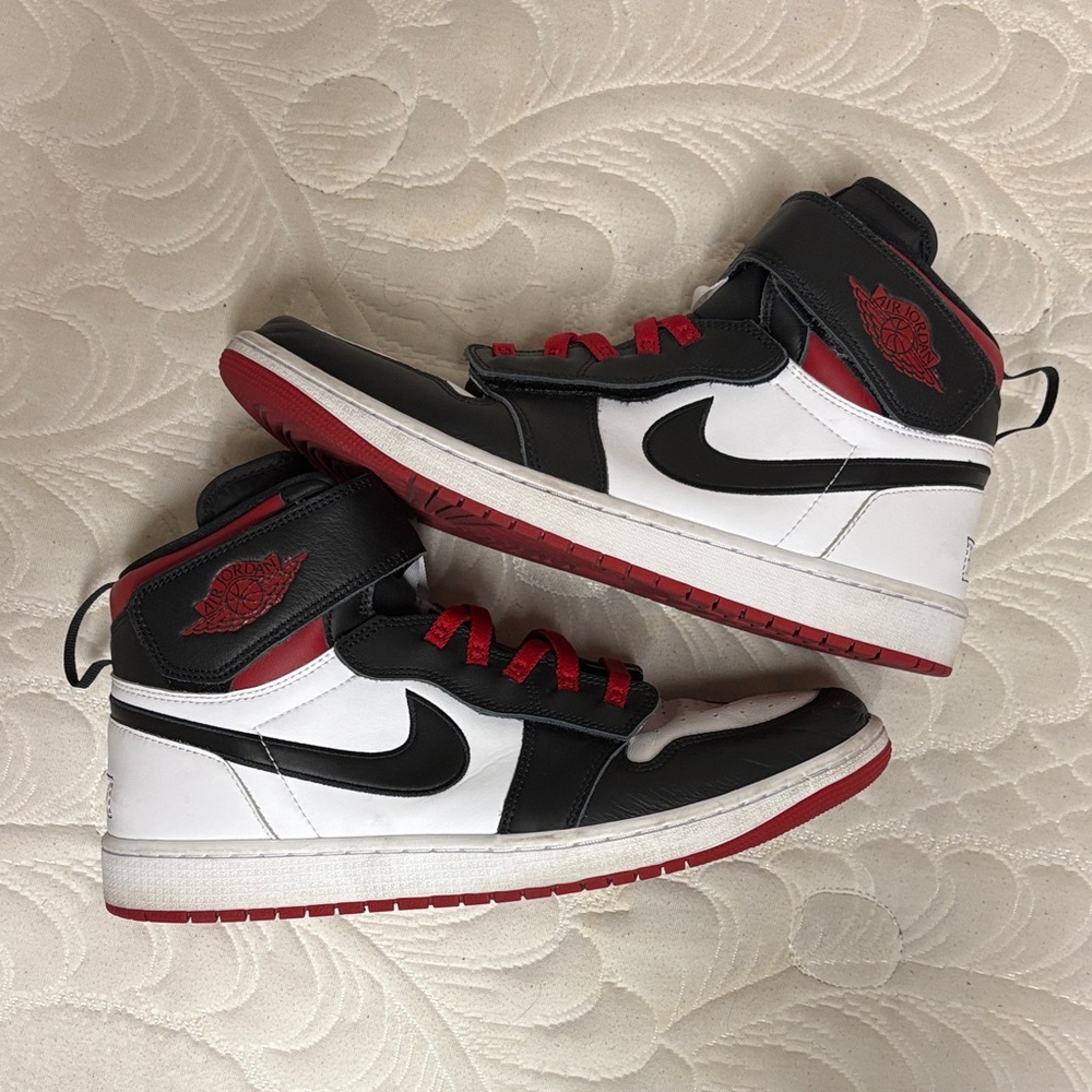 Black and White High-Top Sneaker. Jordan 1 high fly ease mens sz 12!